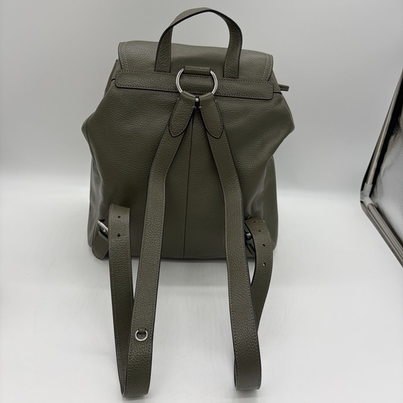 COACH Pennie Backpack Pebbled Leather Surplus/Olive Green Style 6145 Authentic main image 11